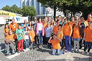 Alexandra Polzin mit 30 eingeladenen Kindern des VKKK (©Foto: Martin Schmitz)